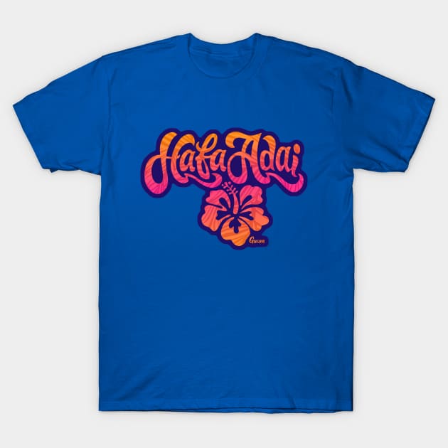 Hafa Adai Guam Flower T-Shirt by THE LOCAL FABRIC